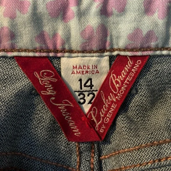 LUCKY BRAND Sz 14 Classic Rider Dark Blue Denim Jeans NEW WITH TAGS - Picture 12 of 12